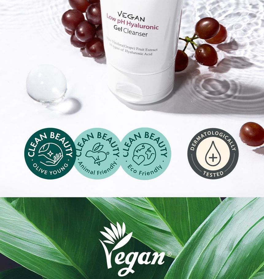 [MARY & MAY] Vegan Low pH Hyaluronic Gel Cleanser 150ml main image 1