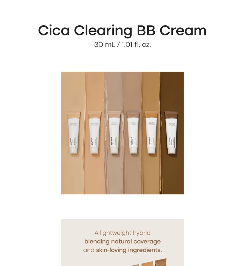 PURITO - Cica Clearing BB Cream - 6 Colors