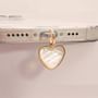 Heart Phone Port Dust Cover with Strap (Various Designs)