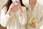 Couple Matching Long Sleeve Scoop Neck Patterned Print Ruffle Pajama Blouse / Collared Shirt / Straight Leg Pants / Pajama Dress / Set (Various Designs)