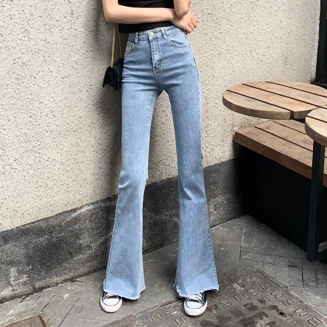 button up bell bottom jeans
