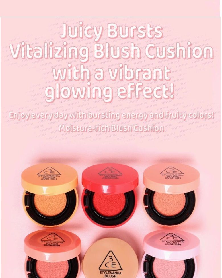 3ce blush cushion swatch