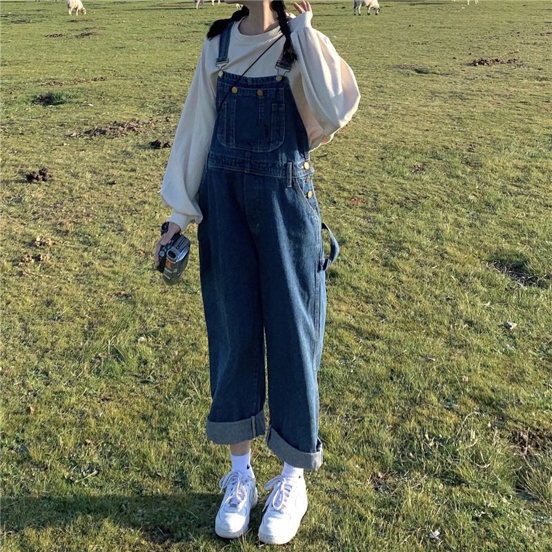 dungarees with jumper