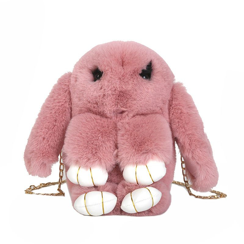 rabbit fluffy crossbody bag