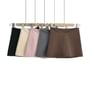 Low Rise Plain Mini Pencil Skirt