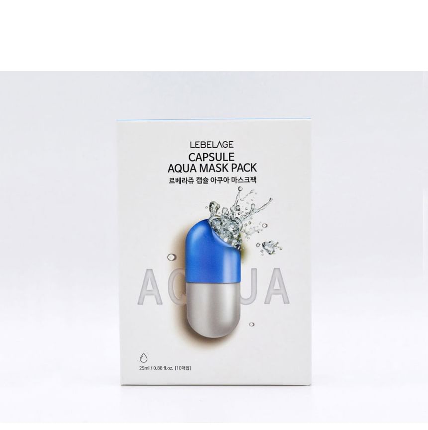 週末お値下　LEBELAGE Dr.CAPSULE AQUA MASK PACK Amazon.com : LEBELAGE Capsule Cica & Aqua 2X Mask Pack 0.88
