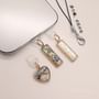 Heart Phone Port Dust Cover with Strap (Various Designs)