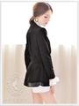 Dabuwawa - Chiffon-Panel Blazer | YesStyle