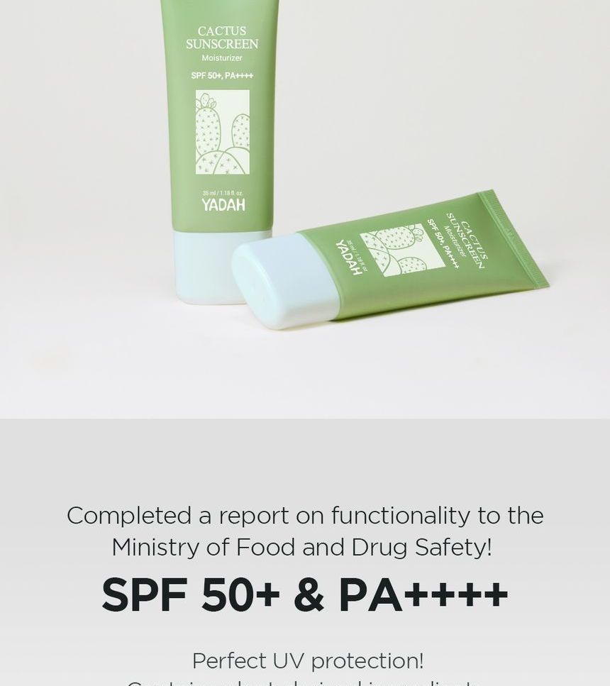 Buy YADAH - Cactus Sunscreen in Bulk | AsianBeautyWholesale.com