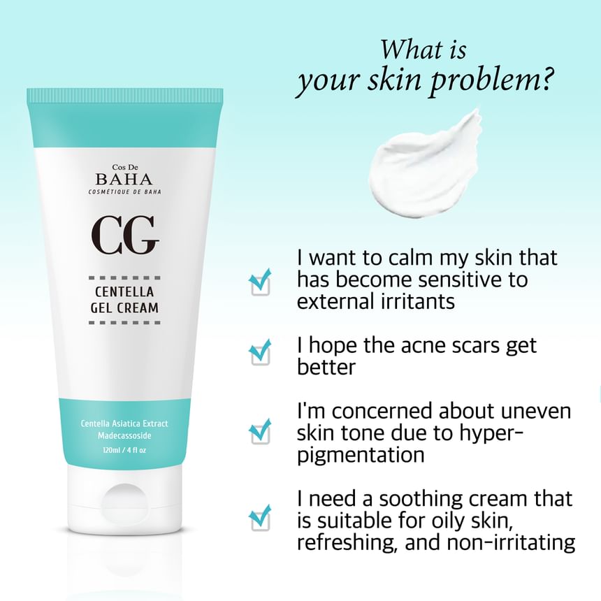 Buy Cos De BAHA - CG Centella Gel Cream Jumbo in Bulk ...