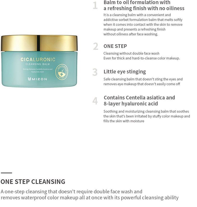 mizon hyaluronic cleansing balm