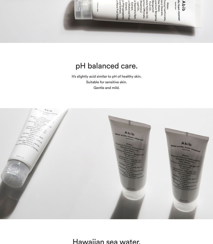 abib mild acidic foam cleanser