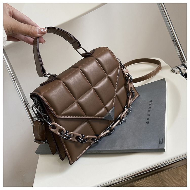 quilted faux leather bag