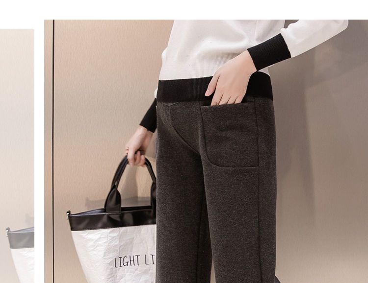 maternity wide leg cropped pants