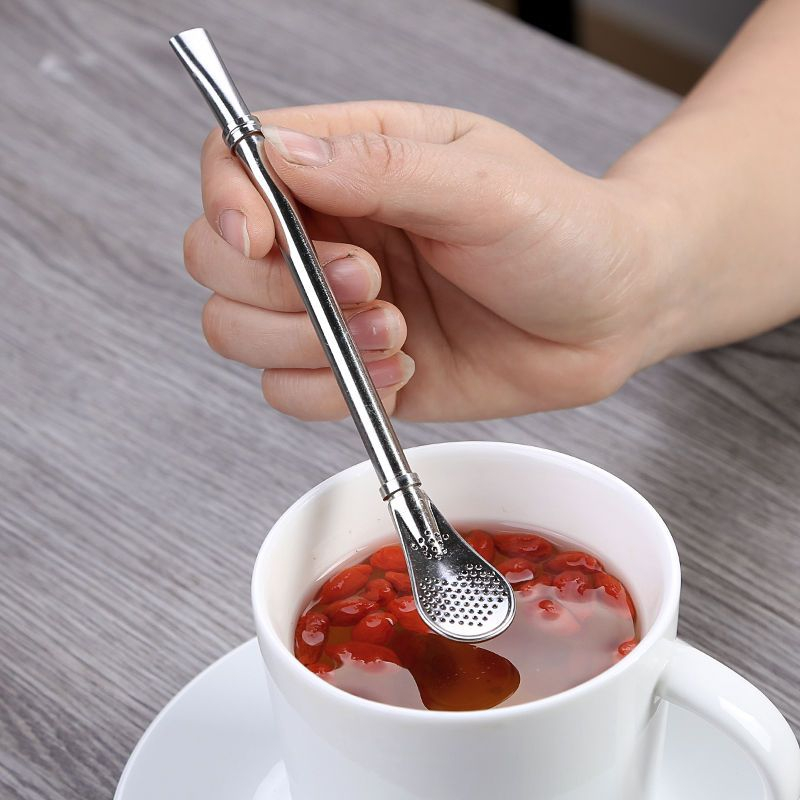 Manore Stainless Steel Tea Filtered Drinking Straw YesStyle