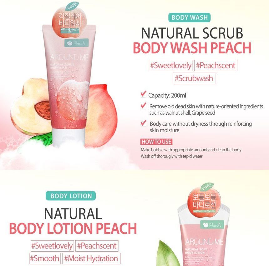 Buy AROUND ME Natural Scrub Body Wash (x10) (Bulk Box) in Bulk