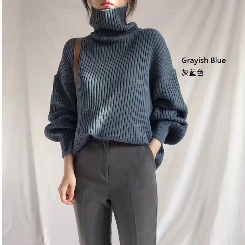 ribbed oversized sweater