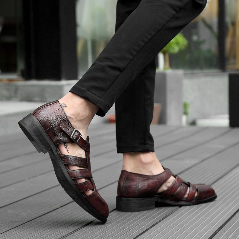 perforated dress shoes