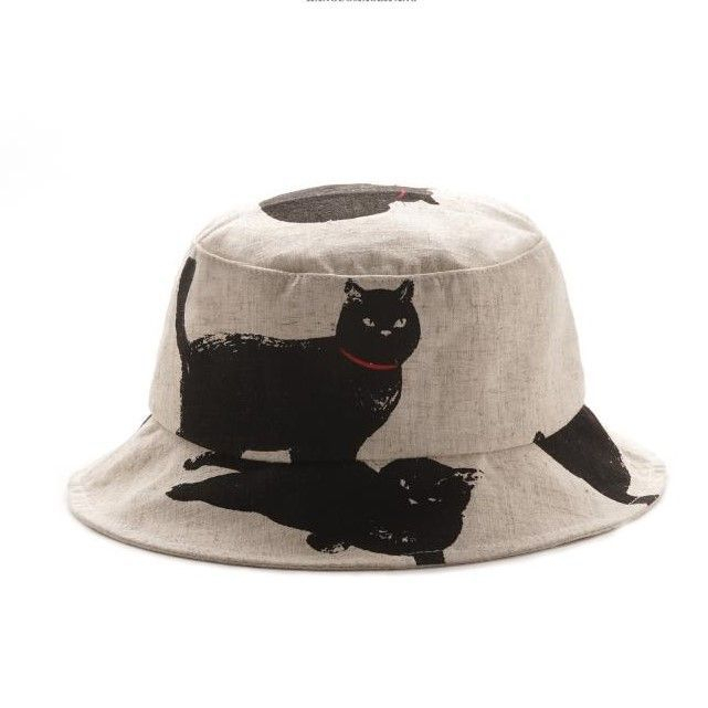 HARPY - Cat Print Bucket Hat | YesStyle