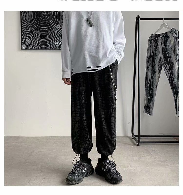 patterned sweatpants