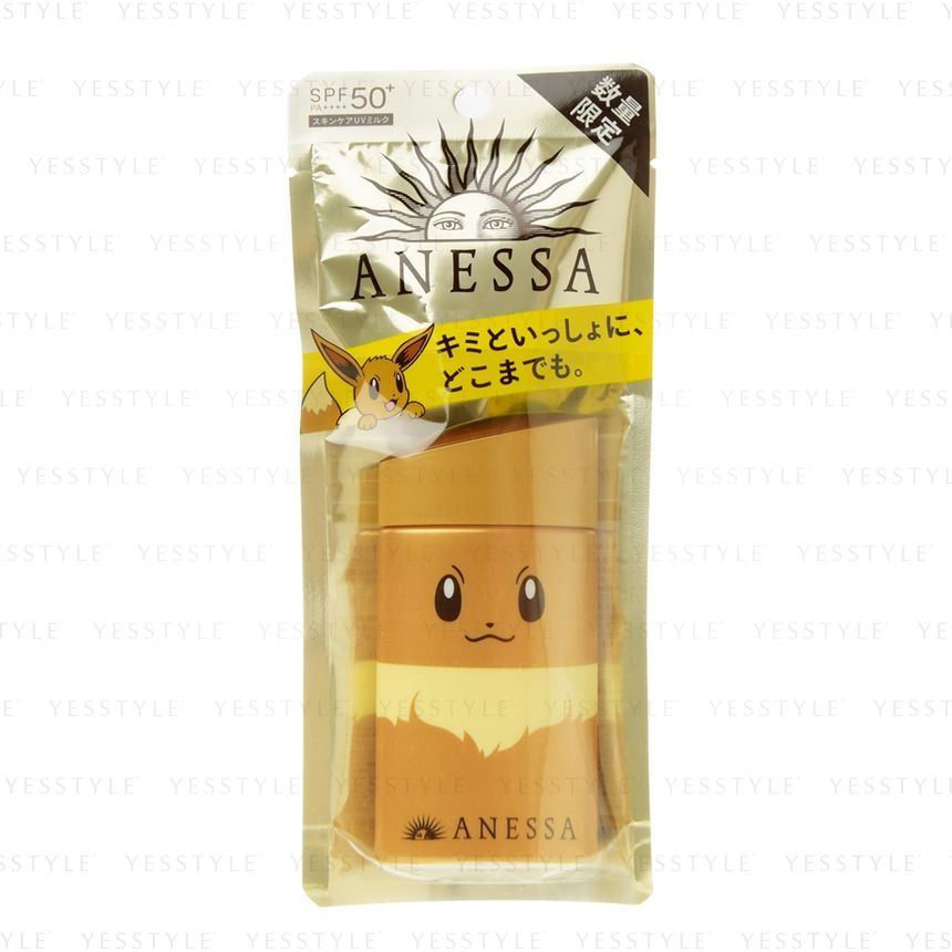 Shiseido Anessa Perfect Uv Sunscreen Skincare Milk A Spf 50 Pa Pokemon Eevee Edition Yesstyle