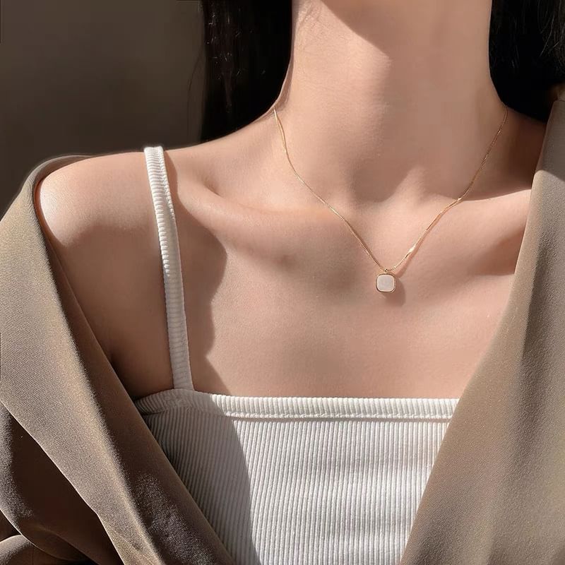 Gemsha - Cat Eye Stone Necklace | YesStyle
