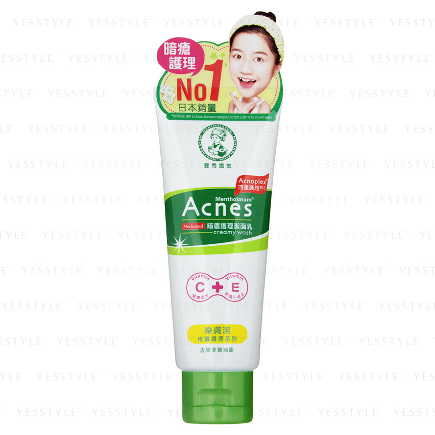 Rohto Mentholatum Acnes Medicated Creamy Wash | YesStyle