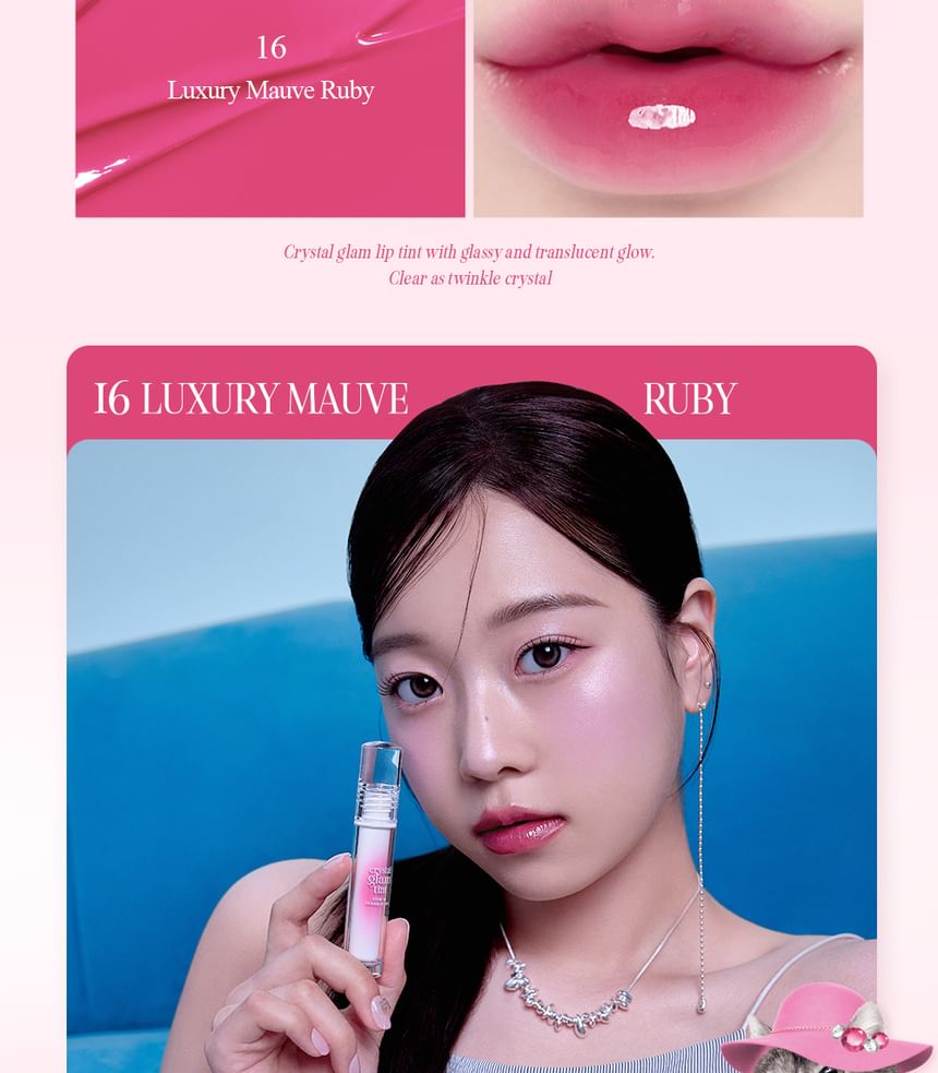 Clio [online Exclusive]crystal Glam Tint 016 Luxury Mauve Ruby (luxury Koshort Edition) | Carsha