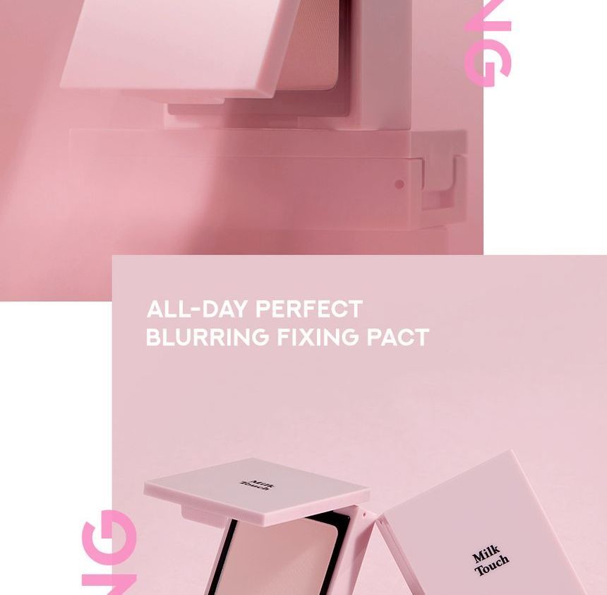 MILK TOUCH All-Day Perfect Blurring Fixing Pact 10g available now at Beauty  Box Korea