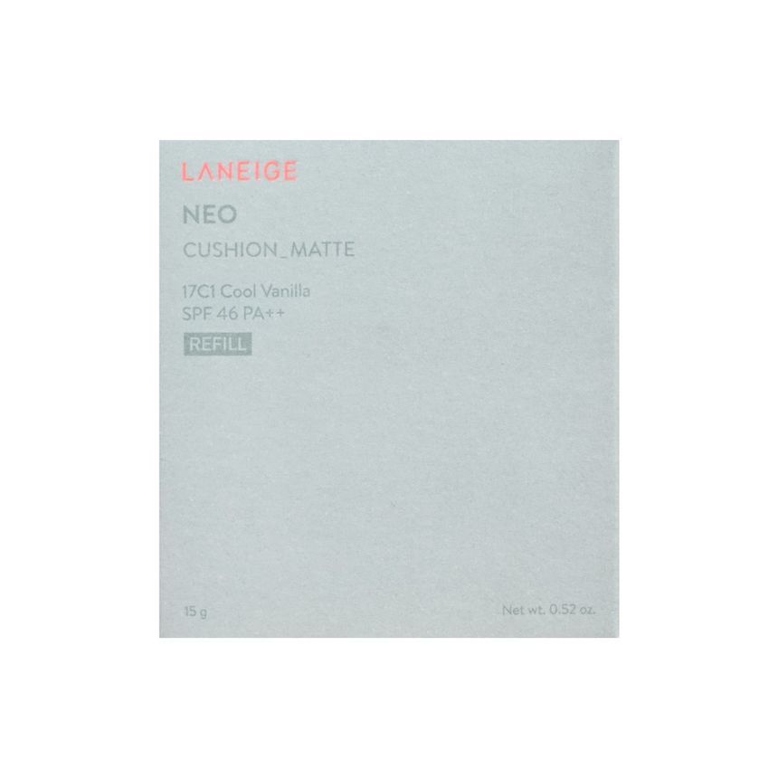 Laneige Neo Cushion Matte Refill Only - 6 Colors #17C1 Cool Vanilla