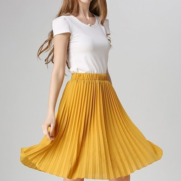 chiffon pleats