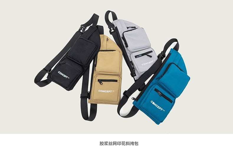 multi pocket sling bag