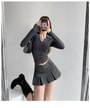 Low-Waist V-Shape Pleated Mini Skirt in 6 Colors