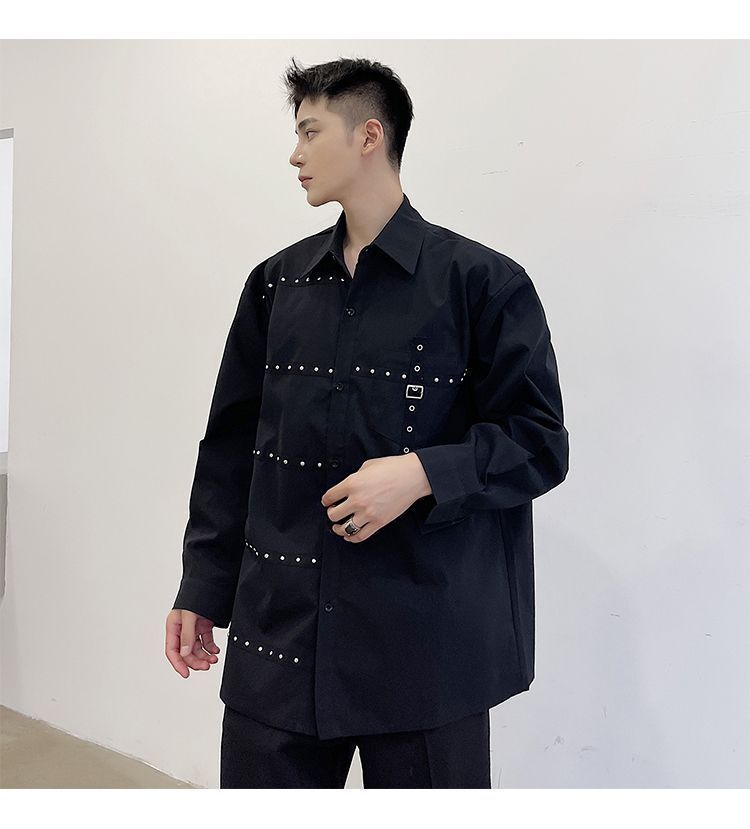 studded shirt men