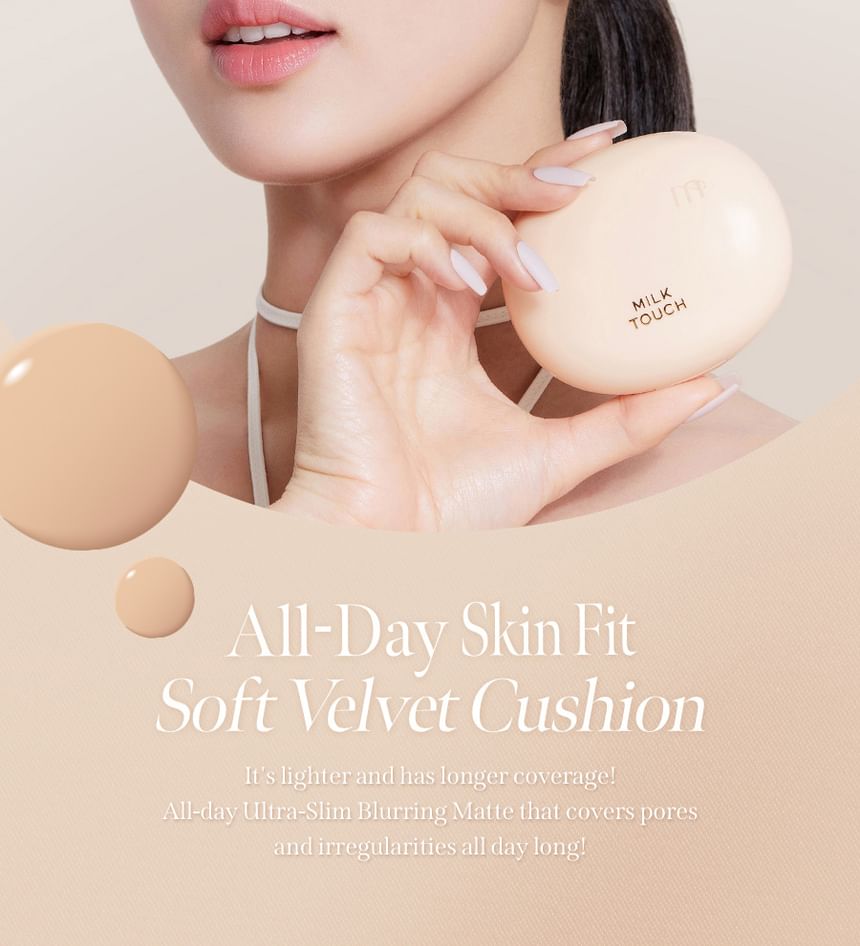 Buy Milk Touch - All-Day Skin Fit Soft Velvet Cushion Set - 3