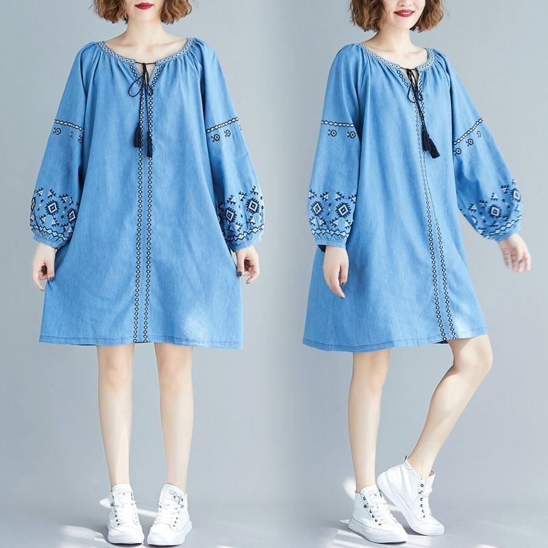 denim tunic dress