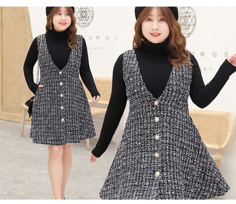 a line pinafore dress
