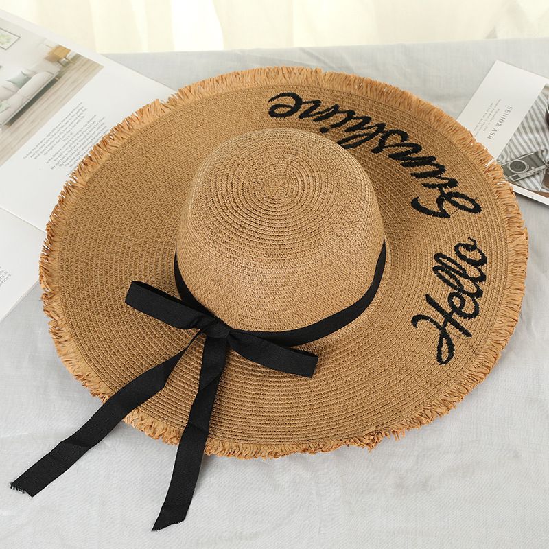 yesstyle.com | Buttercap - Lettering Embroidered Woven Sun Hat