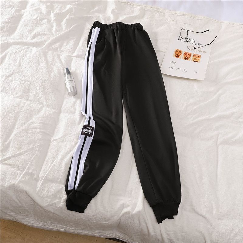 lettering fleece sweatpants