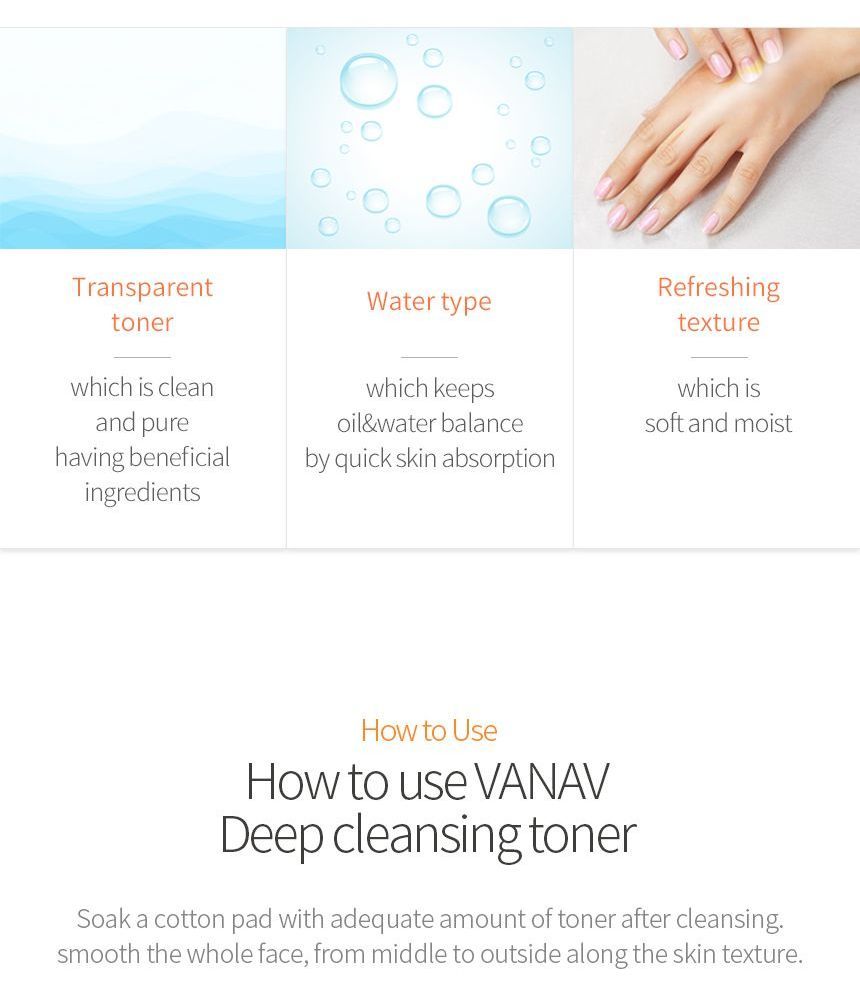 vanav deep cleansing toner