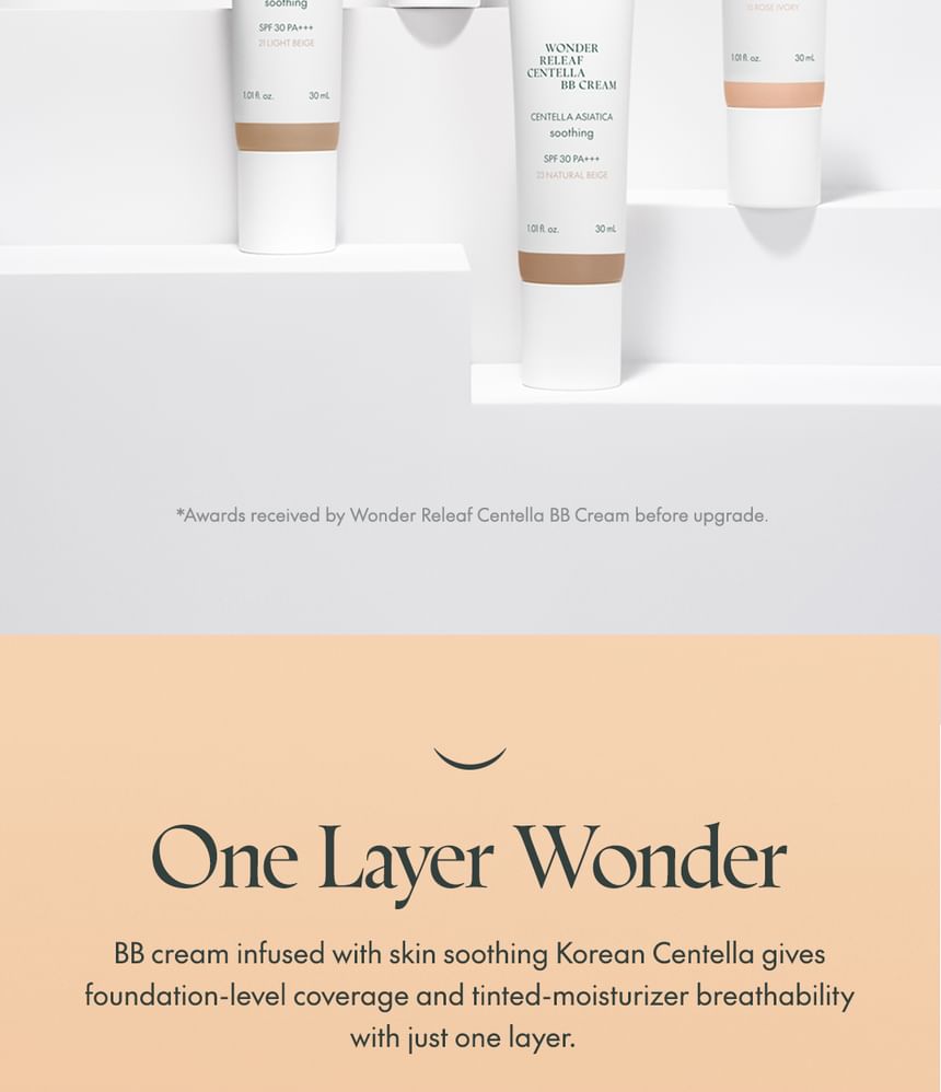 Wonder Releaf Centella BB Cream - 6 Colors