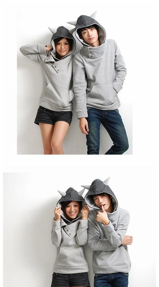 rina horn accent hooded pullover