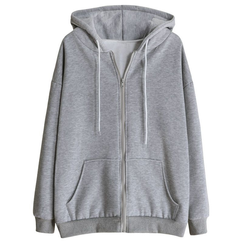 plain zip up hoodie