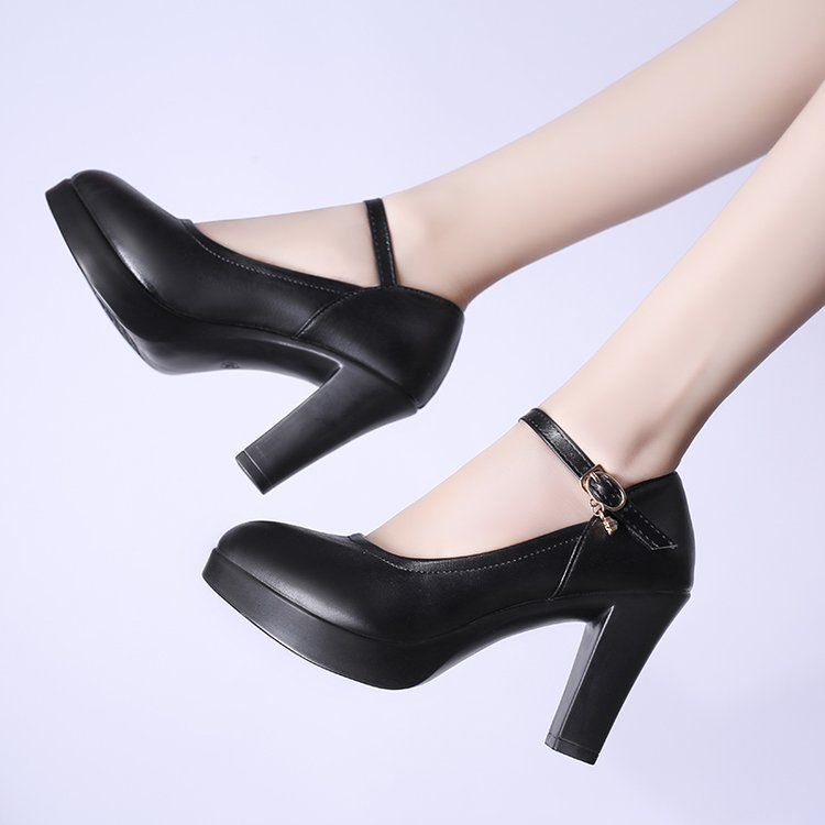 platform mary janes chunky heel