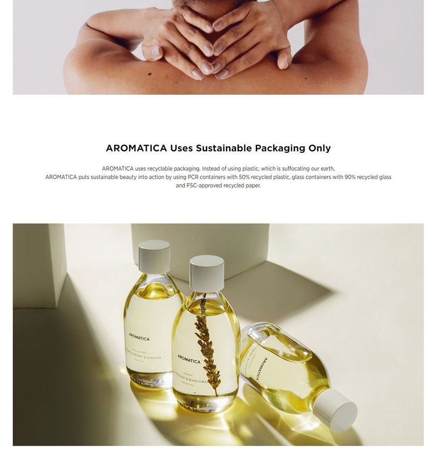  AROMATICA Awakening Body Oil Peppermint & Eucalyptus - 100ML /  3.38 fl. oz. - Aromatherapy Massage Oil : Beauty & Personal Care