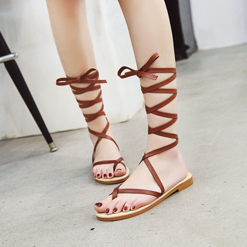 toe loop gladiator sandals