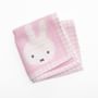 miffy Strawberry & Chocolate Series Square Gingham Towel (Pink)