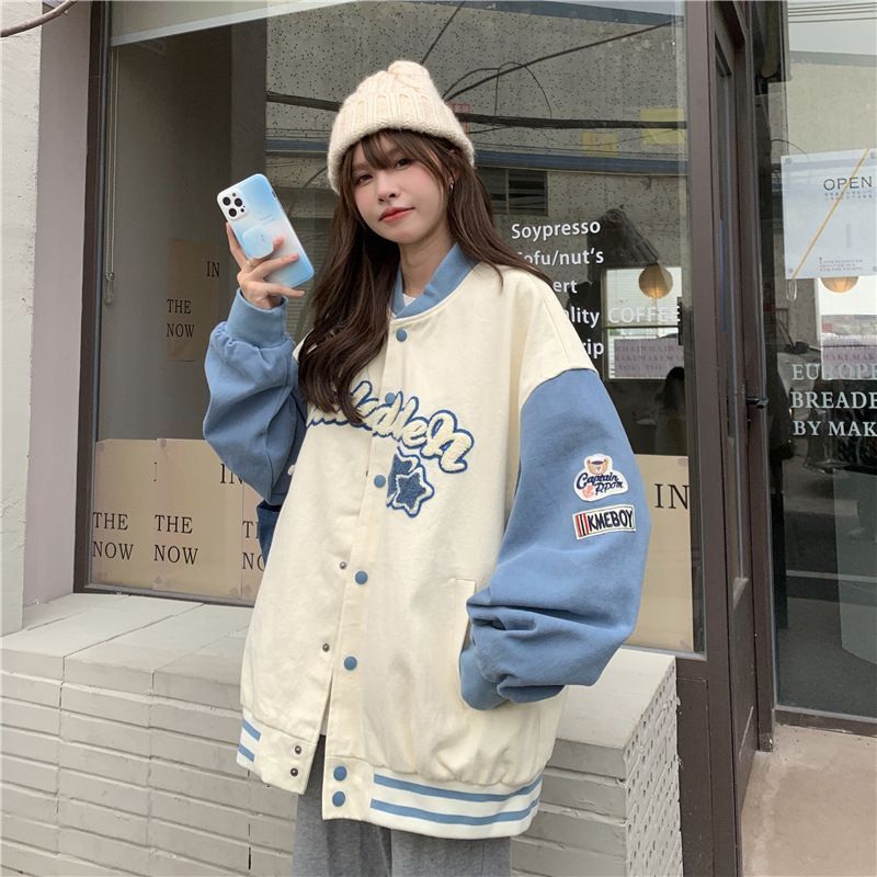 Luna Rouge - Applique Baseball Jacket 