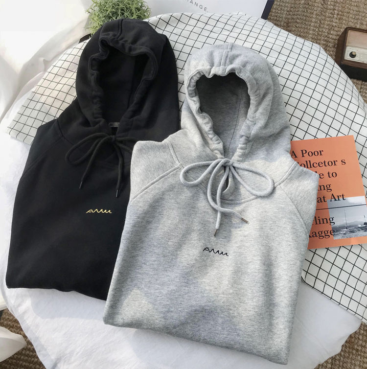 couple embroidery sweatshirt