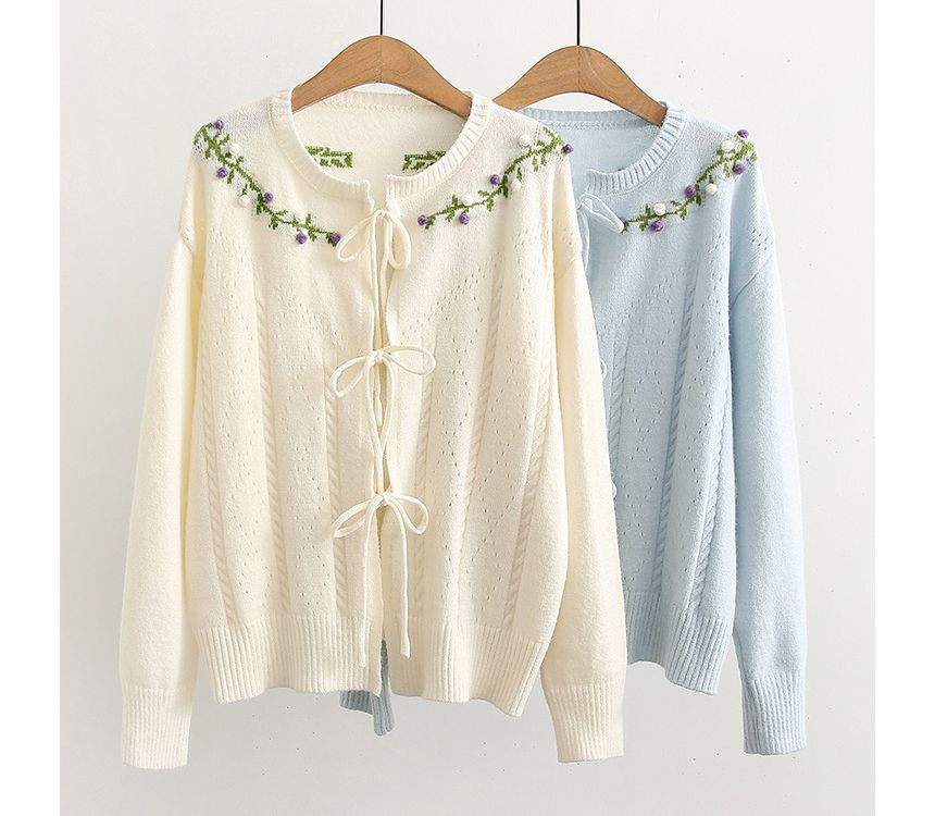 限定Ｗ特典付属 Verybrain Flower Embroidered Cardigan - 通販